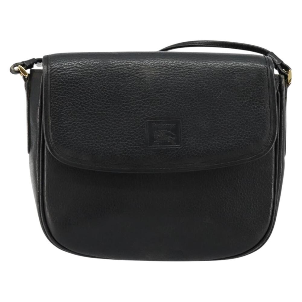 Burberry Leather Shoulder Bag Black